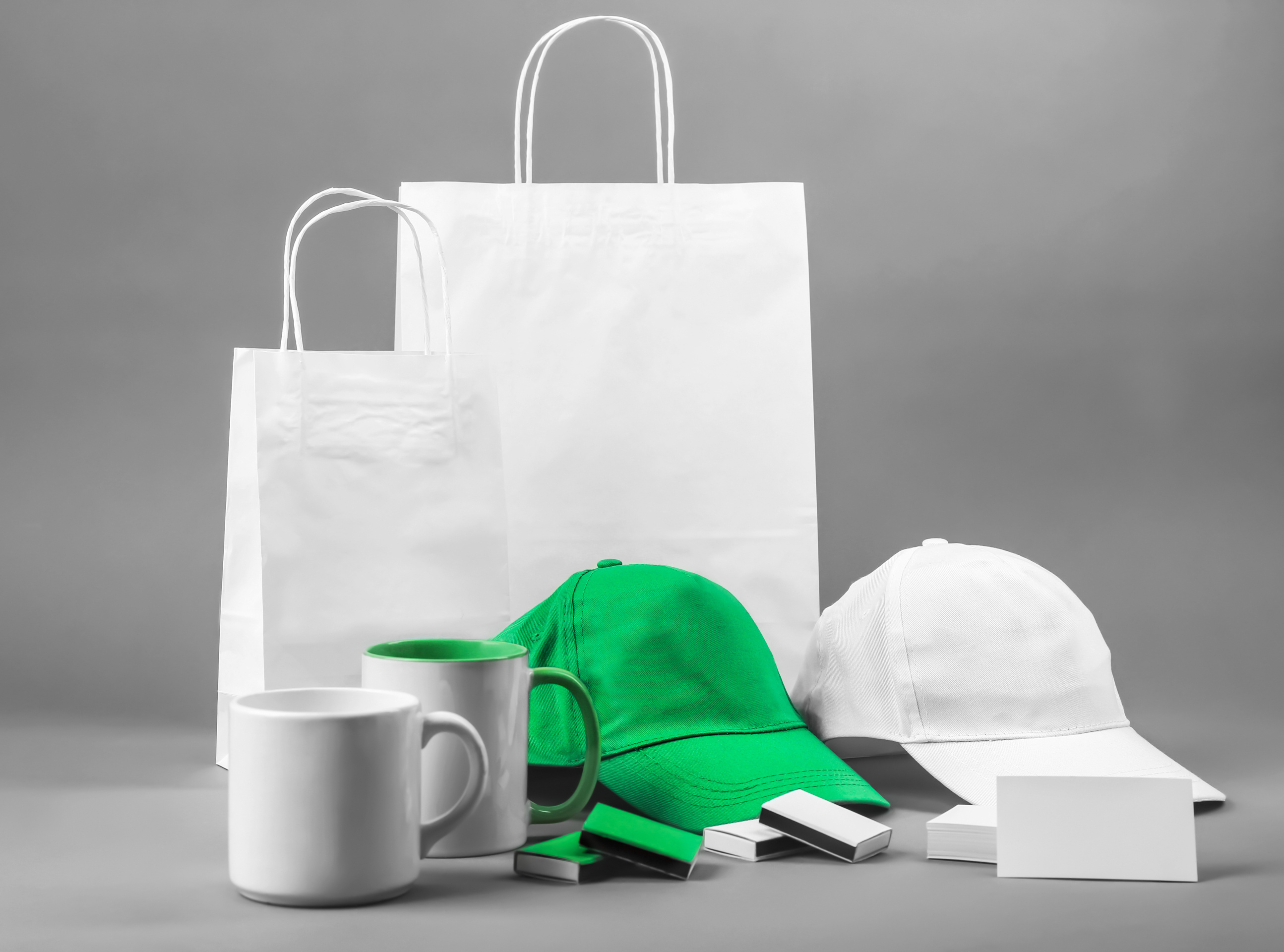 Set of Blank Items for Branding